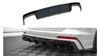 Diffuser Audi A6 C8 S-Line Rear Valance Gloss Black