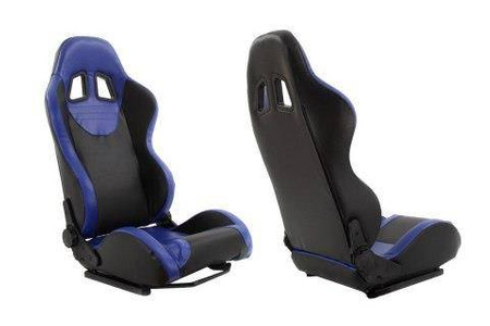 Racing seat MONZA PVC Blue