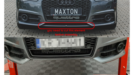 Splitter Audi A6 C7 Facelift S-Line przód