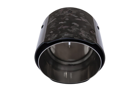 Końcówka tłumika 114mm wejście 76mm Carbon Gloss