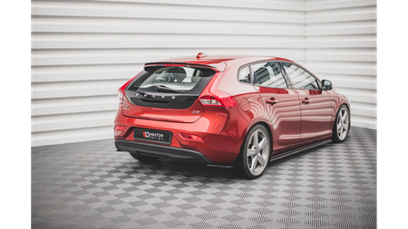 Splitter Volvo V40 Rear Side Gloss Black