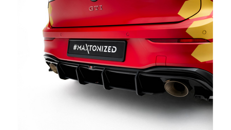 Diffuser Volkswagen Golf GTI Clubsport Mk8 Facelift Rear Street Pro v.1 Red