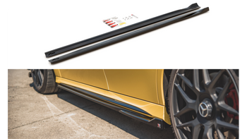 Dokładka Mercedes-Benz A W177 A45S Progi Gloss Black