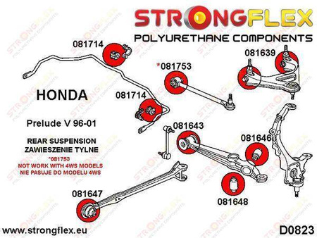 Rear toe adjuster inner bush SPORT