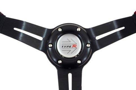 Steering wheel Pro 350mm offset:60mm Leather Black