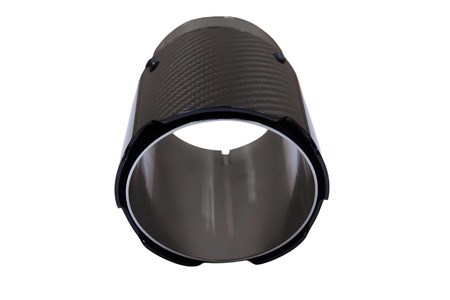 Końcówka tłumika 89mm wejście 76mm Carbon Gloss