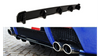 Splitter Alfa Romeo 147 GTA Rear Central with Diffuser Gloss Black