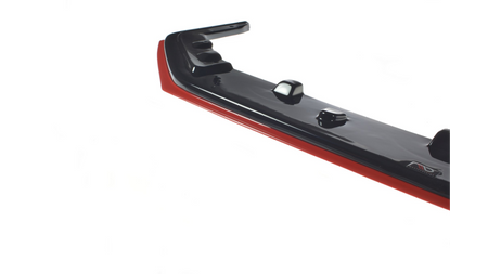 Splitter Subaru WRX STI Front v.4 Gloss Black + Red