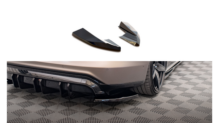 Splitter Audi e-Tron GT Rear Side v.2 Gloss Black