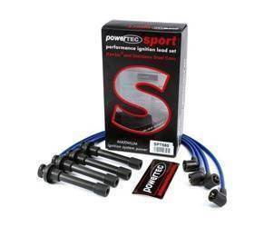 PowerTEC Ignition Leads HONDA CRX CIVIC LOGO 92-02 BLUE