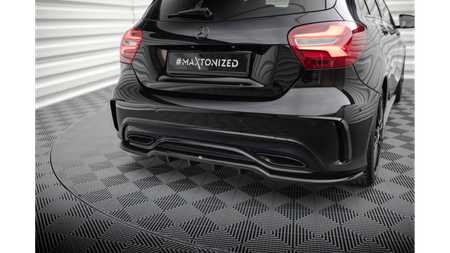 Splitter Mercedes-Benz A W176 Facelif Rear Central with Diffuser