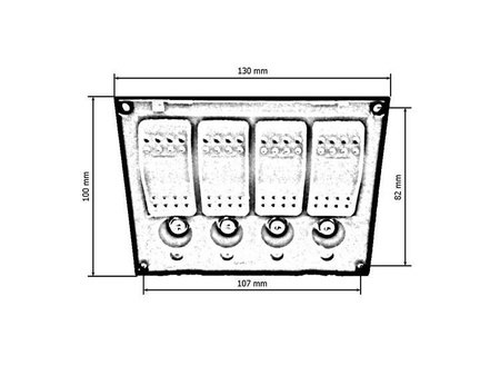 Switch 12/24V IP68 (ON)-OFFx1, ON-OFFX3, 2B 5A, 1B 10A, 1B 15A