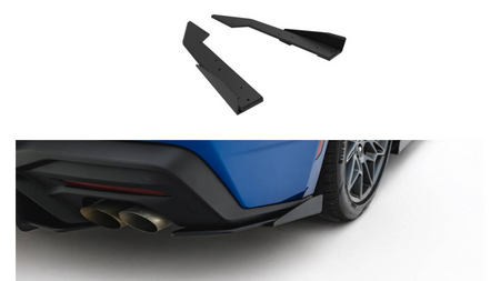 Splitter Ford Mustang GT Mk7 Rear Side Street Pro Black + Gloss Flaps