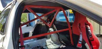 Bolt-in Half Roll Cage Honda Civic X Type R Black