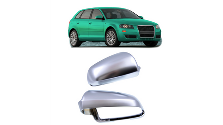 Mirror Cover Set Audi A3 A4 A4 A6 Matt Silver