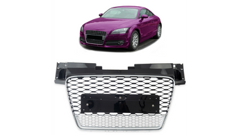 Grill Audi TT 8J Silver Matt & Gloss Black
