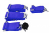 Racing seat belts 4p 3" Blue - Quick