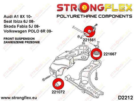 Front anti roll bar bush