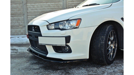 Splitter Mitsubishi Lancer Evo X Front v.1 Gloss Black