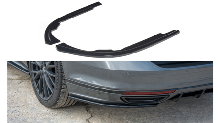 Splitter Volkswagen Passat B8 R-Line Rear Side Gloss Black