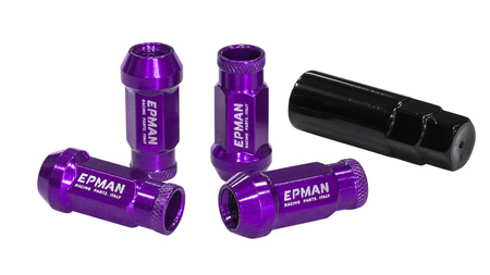 Wheel lug nuts Epman JDM M12x1,25 Purple