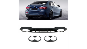 Diffuser Mercedes-Benz A V177 Rear Gloss Black