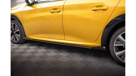 Dokładka Peugeot 208 GT II Progi Street Pro Black + Gloss Flaps