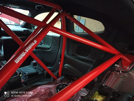 Bolt-in Half Roll Cage Toyota Yaris GR Red