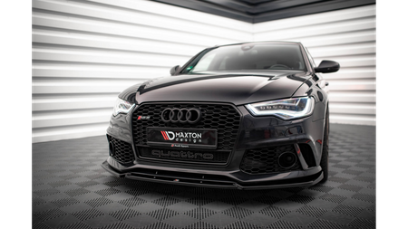 Splitter Audi A6 C7 przód RS6 Look Gloss Black