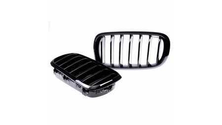 Grill BMW X5 F15 F85 X6 F16 F86 pojedyncze żeberka Gloss Black