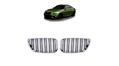 Grill BMW 2 F22 F23 Dual Line Chrome & Black