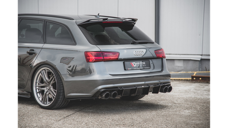 Dokładka Audi A6 C7 Facelift S-Line Zderzak Tył Gloss Black