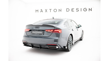 Dyfuzor Audi A5 F5 Facelift Tył Street Pro Black + Gloss Flaps
