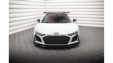 Splitter Audi R8 4S Facelift przód v.3 + flaps Gloss Black