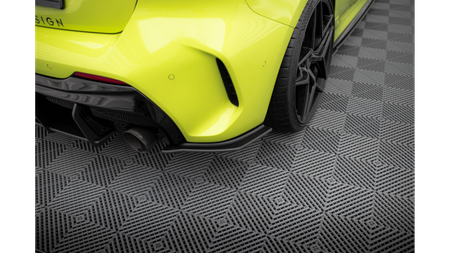 Splitter BMW 1 F40 M-Pack Rear Side Street Pro v.1 Black