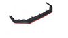 Splitter Subaru WRX STI Front v.3 Gloss Black + Red