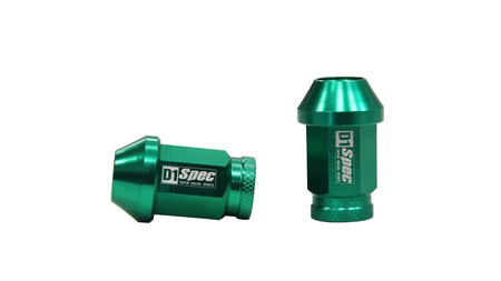 Wheel lug nuts D1Spec Replica 40mm M12x1,25 Green