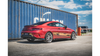 Splitter Mercedes-Benz C C205 C43 Tył Boczne Racing Durability Black-Red + Gloss Flaps