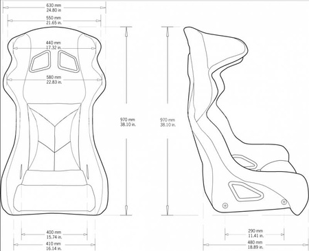 Fotel Sportowy Bimarco Matrix Welur Blue FIA