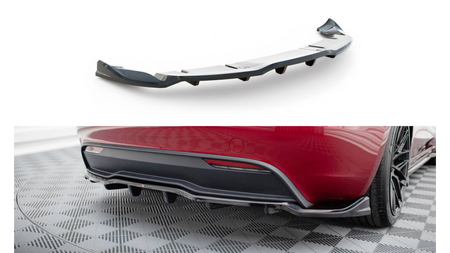 Splitter Tesla Model 3 Project Highland Rear Central with Diffuser v.2