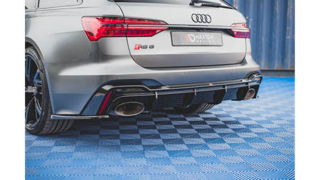 Diffuser Audi RS6 RS7 C8 Rear Valance Gloss Black