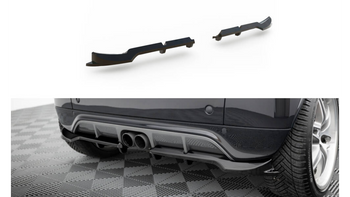 Splitter Brabus Smart Fortwo C451 Facelift Rear Central with Diffuser