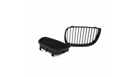 Grill BMW 1 E81 E82 E87 E88 pojedyncze żeberka Matt Black