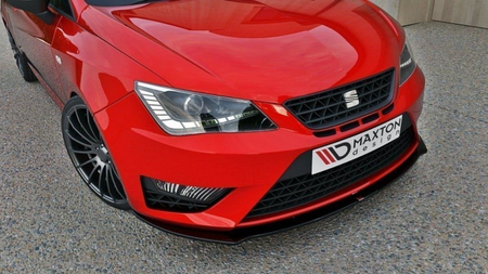 Splitter Seat Ibiza IV Cupra (6J) Facelift przód Gloss Black