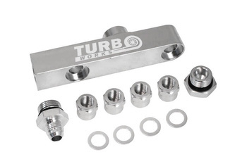 Fuel Pump Manifold 2in1 Silver