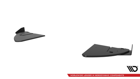 Splitter Toyota GR86 Rear Side Street Pro v.1 Black + Gloss Flaps