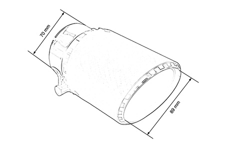 Exhaust Tip 89mm enter 70mm Carbon Matte