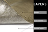 TurboWorks Heat shield 100cm x 50cm Titanium