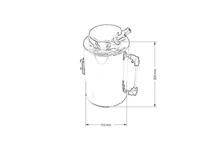 Oil catch tank TurboWorks 2L