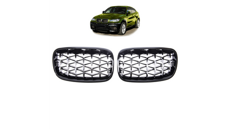 Grill BMW X6 E71 E72 X5 E70 Gloss Black